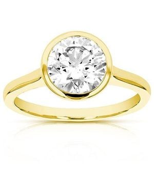 Amairah 14K 3.00 Ct. Tw. Lab-Grown Diamond Solitaire Ring - Metallic
