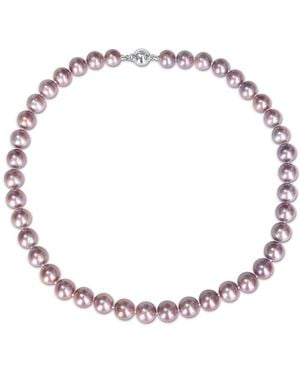 Pearls Silver 9-10mm Pearl Necklace - Natural
