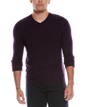 Autumn Cashmere Double V-Neck Cashmere Jumper - Blue