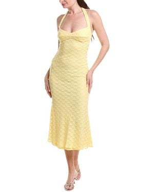 Bardot Mariko Halter Neck Maxi Dress - Yellow
