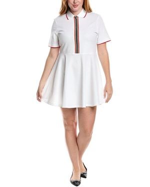 Burberry Pique Polo Dress - Gray