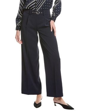 Tahari Wide Leg Pleated Trouser - Black