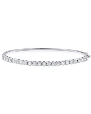 Sabrina Designs 14k 1.06 Ct. Tw. Diamond Bangle Bracelet - White