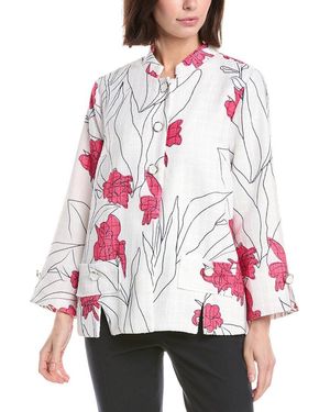 Lemon Grass Stand Collar Jacket - Red
