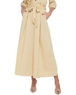 L'Agence Lowen Paperbag Crop Pant - Natural