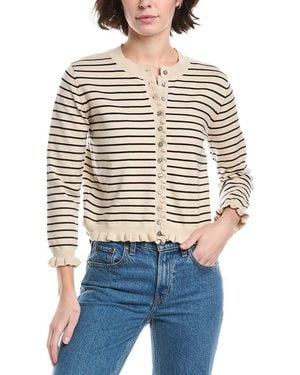Lyra & Co Stripe Cardigan - Blue