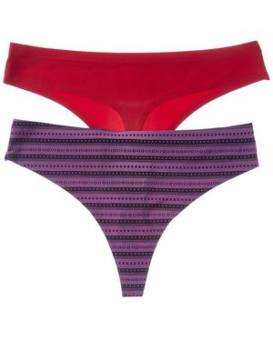 Honeydew Intimates 2Pk Skinz Thong - Red