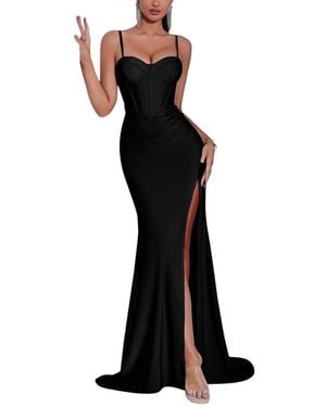 Amanda Royal Maxi Dress - Black