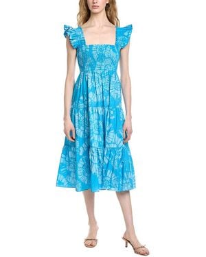 FLORA BEA NYC Kandi Midi Dress - Blue