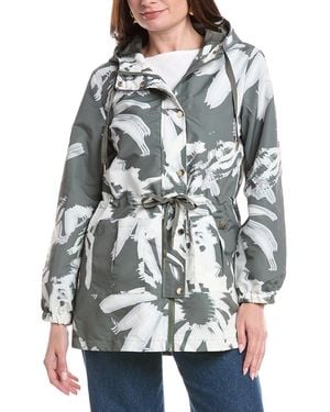 Nicole Miller Floral Anorak - Grey
