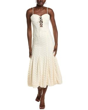 Bardot Delaney Lace Maxi Dress - Natural