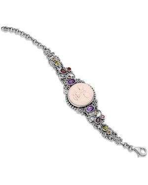 Samuel B. 26.15 Ct. Tw. Gemstone Bone Bracelet - Metallic