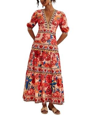 CAMILA BLANCO Maxi Dress - Red
