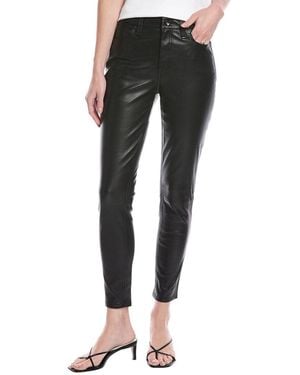 Rag & Bone Nina High-Rise Leather Ankle Skinny Pant - Black