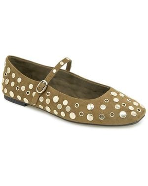 Kenneth Cole Jasper Stud Ballet Flats - Brown