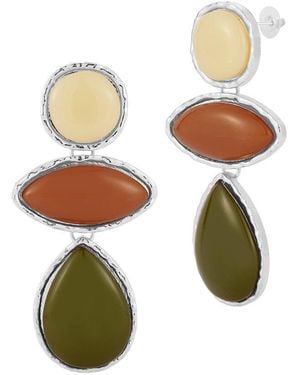 Sphera Milano Plated Earrings - White