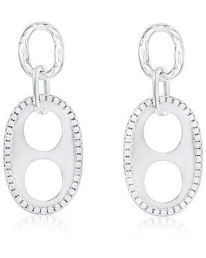 Suzy Levian CZ Jewelry Suzy Levian Cz Dangle Earrings - White