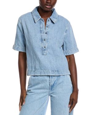 Tシャツ・カットソー 7 FOR ALL MANKIND Women Tops 7U018U03 DARK BLUE Women's Core Collection - Clothing for Women | 7 For All Mankind