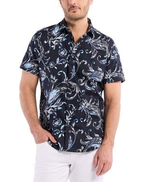 Robert Graham Stokes Woven Shirt - Blue