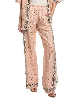 Palm Angels Linen-Blend Pant - Natural