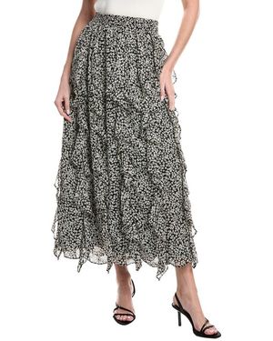 1.STATE Printed Ponte Pencil Skirt - Black