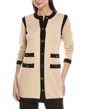 KARL LAGERFELD Button Cardigan - Natural