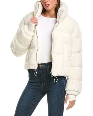Sam. Down Sherpa Puffer Jacket - White