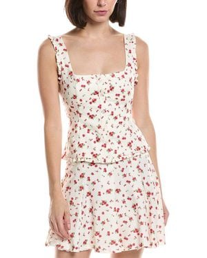 HL Affair Floral Blouse - White