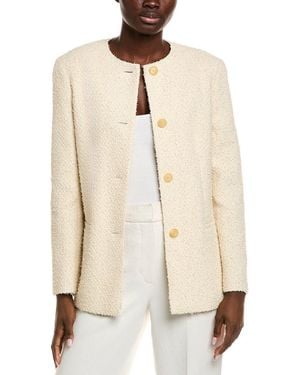 Lafayette 148 New York Collarless Jacket - Natural