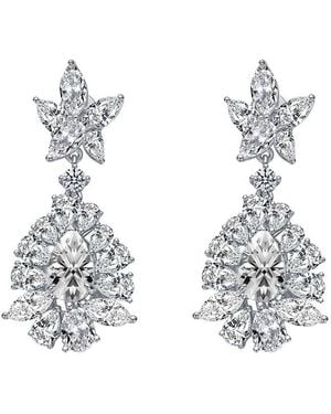 Rachel Glauber Cz Statement Earrings - White