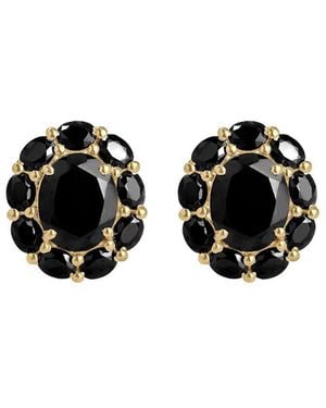 TIRAMISU Plated 3.21 Ct. Tw. Onyx Stud Earrings - Black