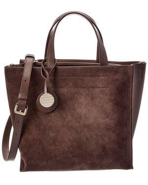 Furla Divide It Small Leather Tote - Brown