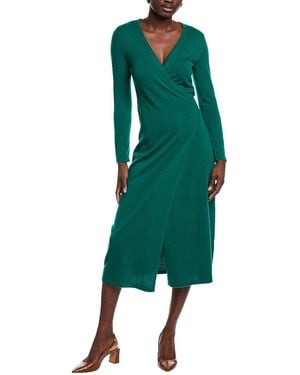 Diane von Furstenberg Wool & Cashmere-Blend Wrap Dress - Green