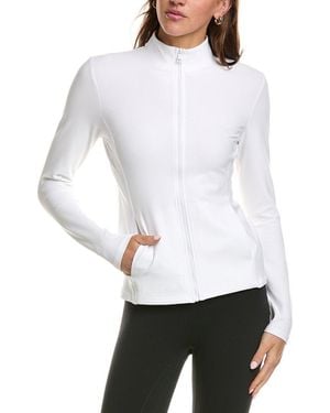 Beyond Yoga Spacedye On The Go Mock Neck Jacket - White