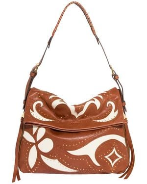 Aimee Kestenberg Bali Double Entry Leather Hobo - Brown