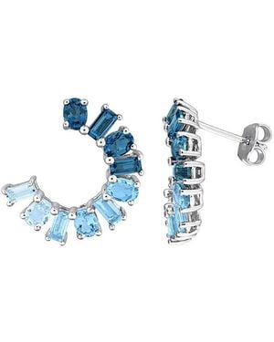 Rina Limor 4.22 Ct. Tw. Topaz Stud Earrings - Blue