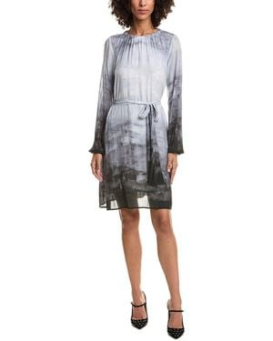 Bella Dahl Gathered Midi Dress - Grey