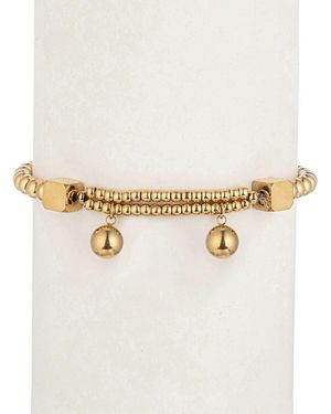 Eye Candy LA Sofia Beaded Stretch Necklace - Natural