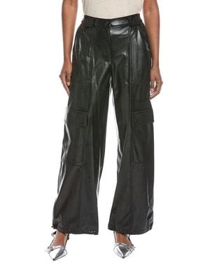 Jonathan Simkhai Sofia Luxe Vegan Leather Cargo Pant - Black