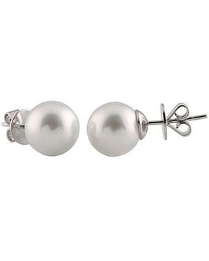 Masako Pearls 14k 9-10mm White South Sea Pearl Earrings