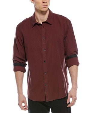 Rag & Bone Finch Zig Zag Dobby Shirt - Red