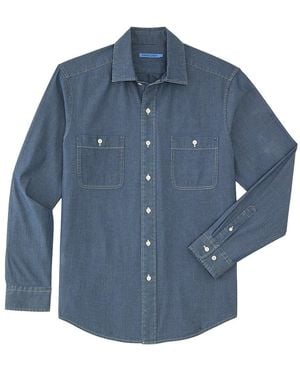 J.McLaughlin Jett Woven Shirt - Blue
