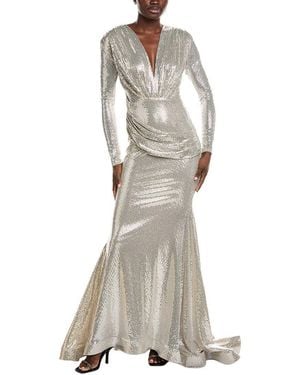 Issue New York Sequin Gown - Grey