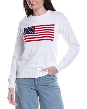 SERENETTE Flag Jumper - White
