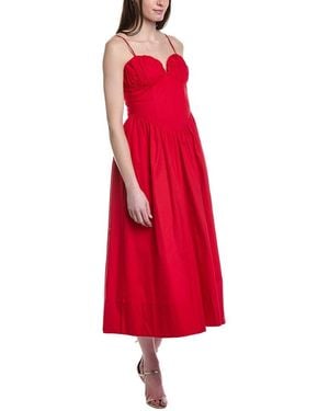 Line & Dot Carmin Maxi Dress - Red
