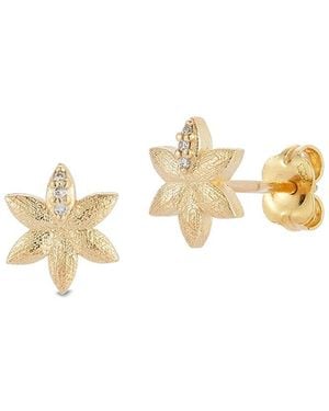 Reiss 14K 0.06 Ct. Tw. Diamond Earrings - Metallic