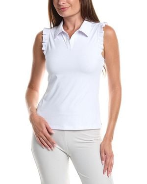 Gottex Ruffle Sleeve Top - White