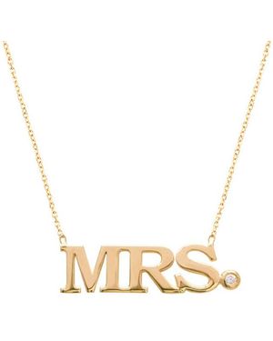 Gabi Rielle Gold Over Silver Cz Necklace - Metallic