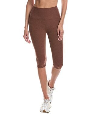 Beyond Yoga Spacedye High Waisted 14.25in Pedal Pusher Legging - Brown