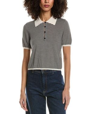 FRAME Frame The Smart Wool-Blend Polo Shirt - Black